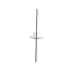 Gripple - Clip passe cable blanc pour dalle faux plafond diametre cable 1,5mm, 10 pieces