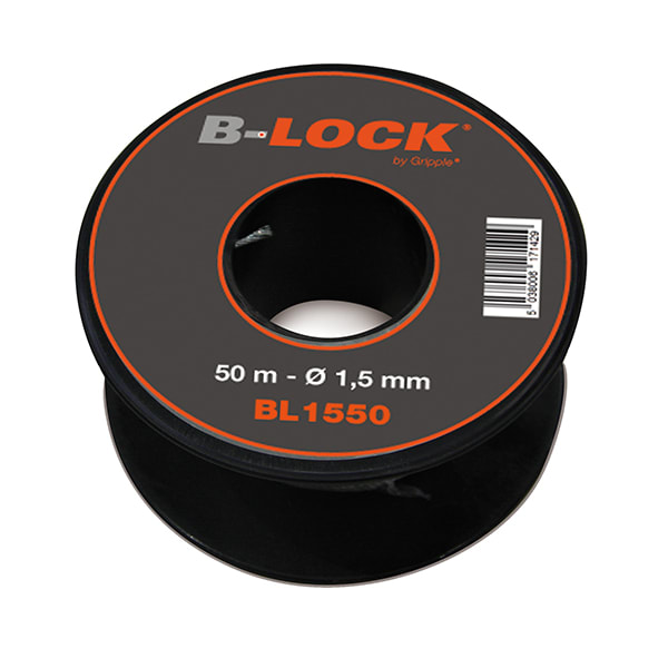 Gripple - Bobine de 400 m de câble acier galvanisé Ø 1,5 mm. Charge de travail maxi 35 kg