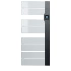 Intuis-Elec - Radiateur sèche-serviettes Balica avec soufflerie 1650W blanc et anthracite