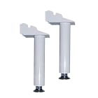 Intuis-Elec - Kit pieds blancs pour radiateurs avec corps de chauffe en fonte.