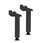 Intuis-Elec - Kit pieds anthracite pour radiateurs avec corps de chauffe en fonte.