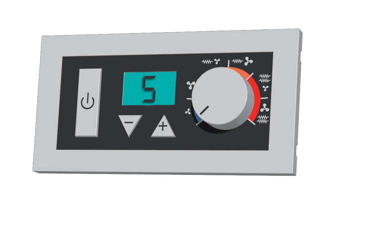 Intuis-Elec - Boîtier de commande mural aérotherme et rideau d'air