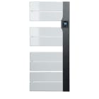 Intuis-Elec - Radiateur sèche-serviettes Balica statique 500W blanc et anthracite
