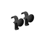 Intuis-Elec - Patère noire x2 compatibles radiateur sèche-serviettes Ezybain