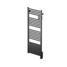 Intuis-Elec - Ezybain nativ boost - Radiateur sèche-serviettes 750 + 1000 W lg 500 Noir satin