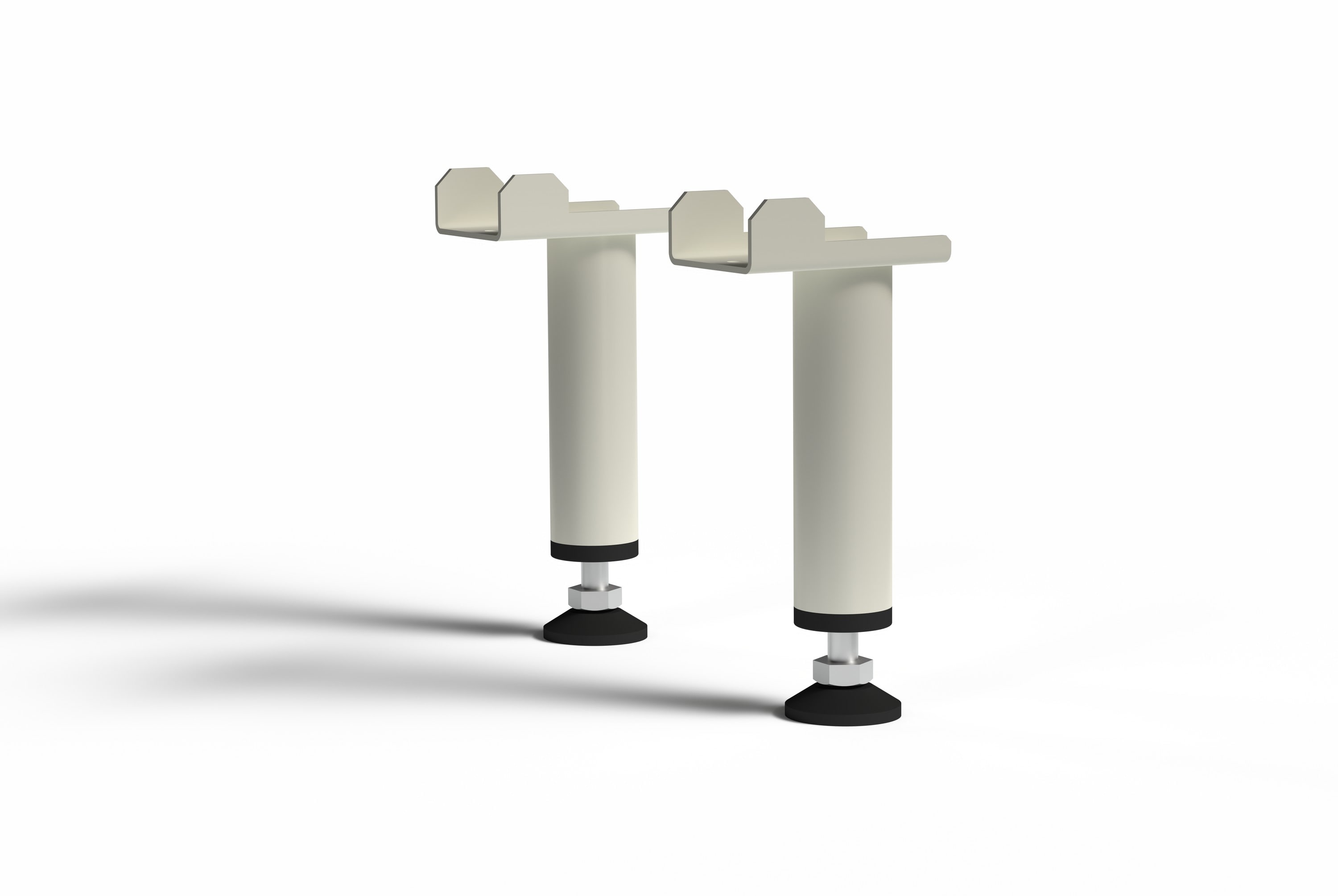 Intuis-Elec - Kit pieds blancs pour radiateurs avec corps de chauffe en fonte
