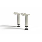 Intuis-Elec - Kit pieds blancs pour radiateurs avec corps de chauffe en fonte
