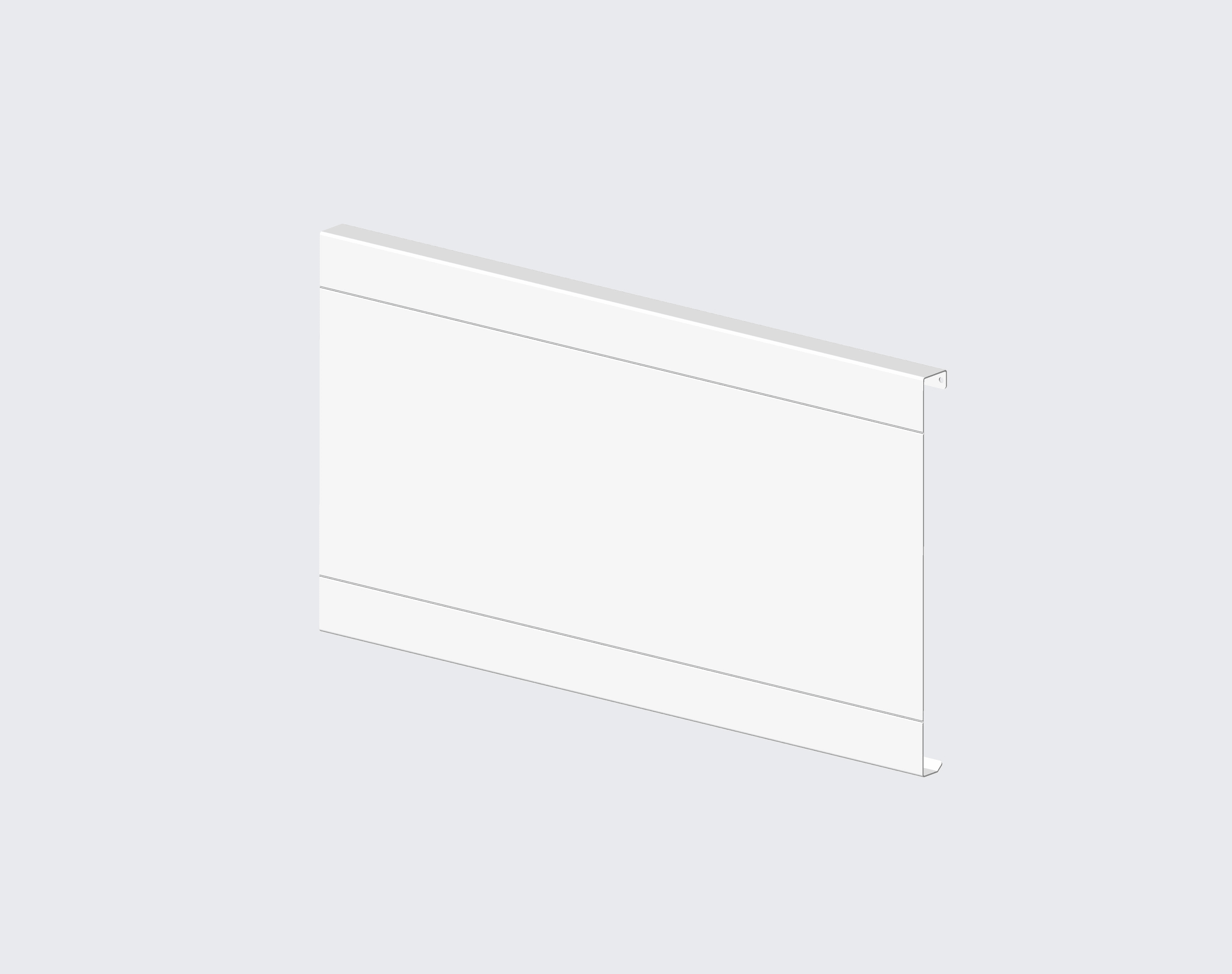 Intuis-Elec - Plaque décorative L400 pour Ezybain 300W - blanc