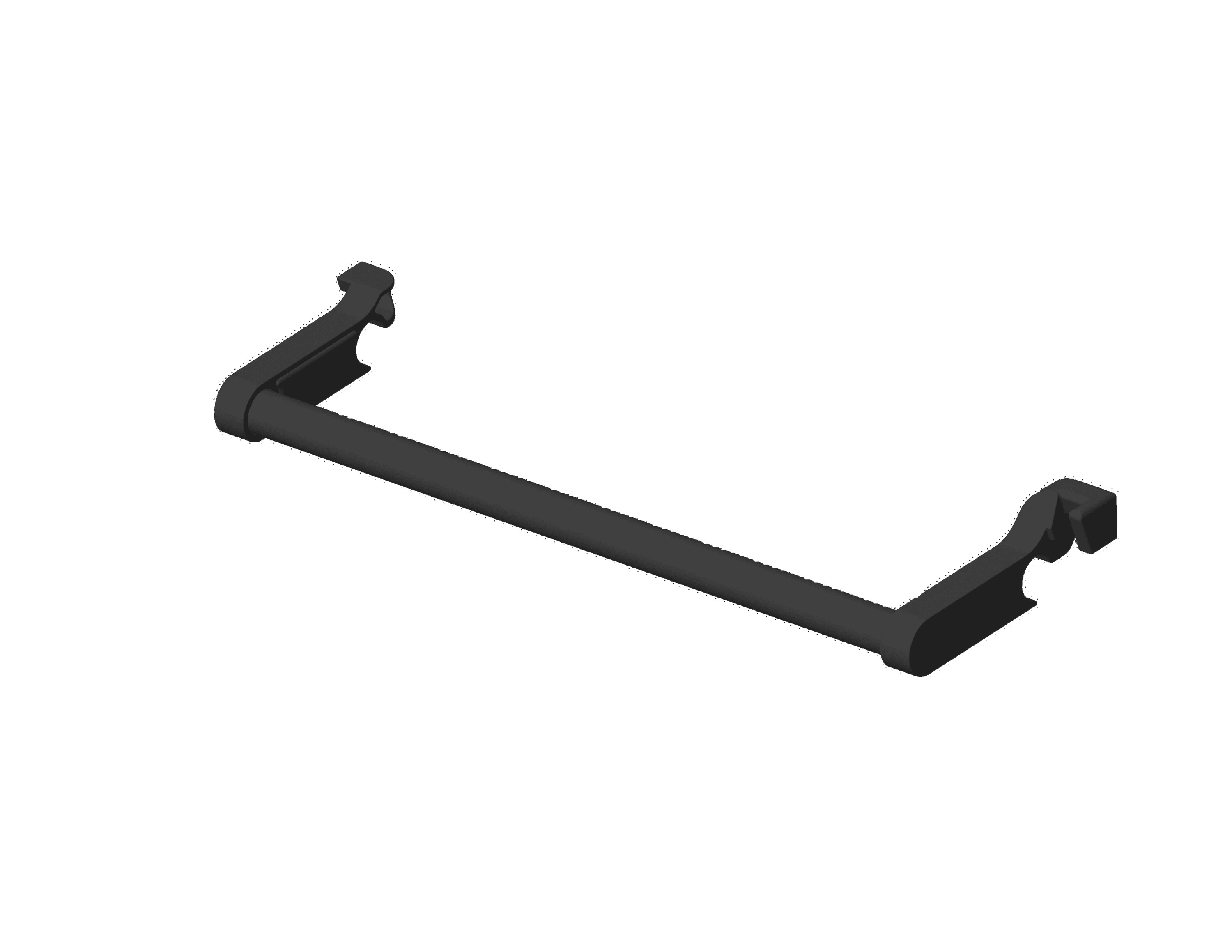 Intuis-Elec - Barre supplémentaire noire pour sèche-serviettes Ezybain de largeur 40 cm