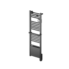 Intuis-Elec - Radiateur sèche-serviettes EZYBAIN boost 300+800W largeur 400 satin noir