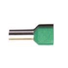 Klauke - Embout de câblage isolé verts pour 2 fils de 6². Longueur: 14mm