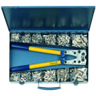 Klauke - Coffret d'assortiment de cosses tubulaires de 6 à 50mm² avec pince K05NF