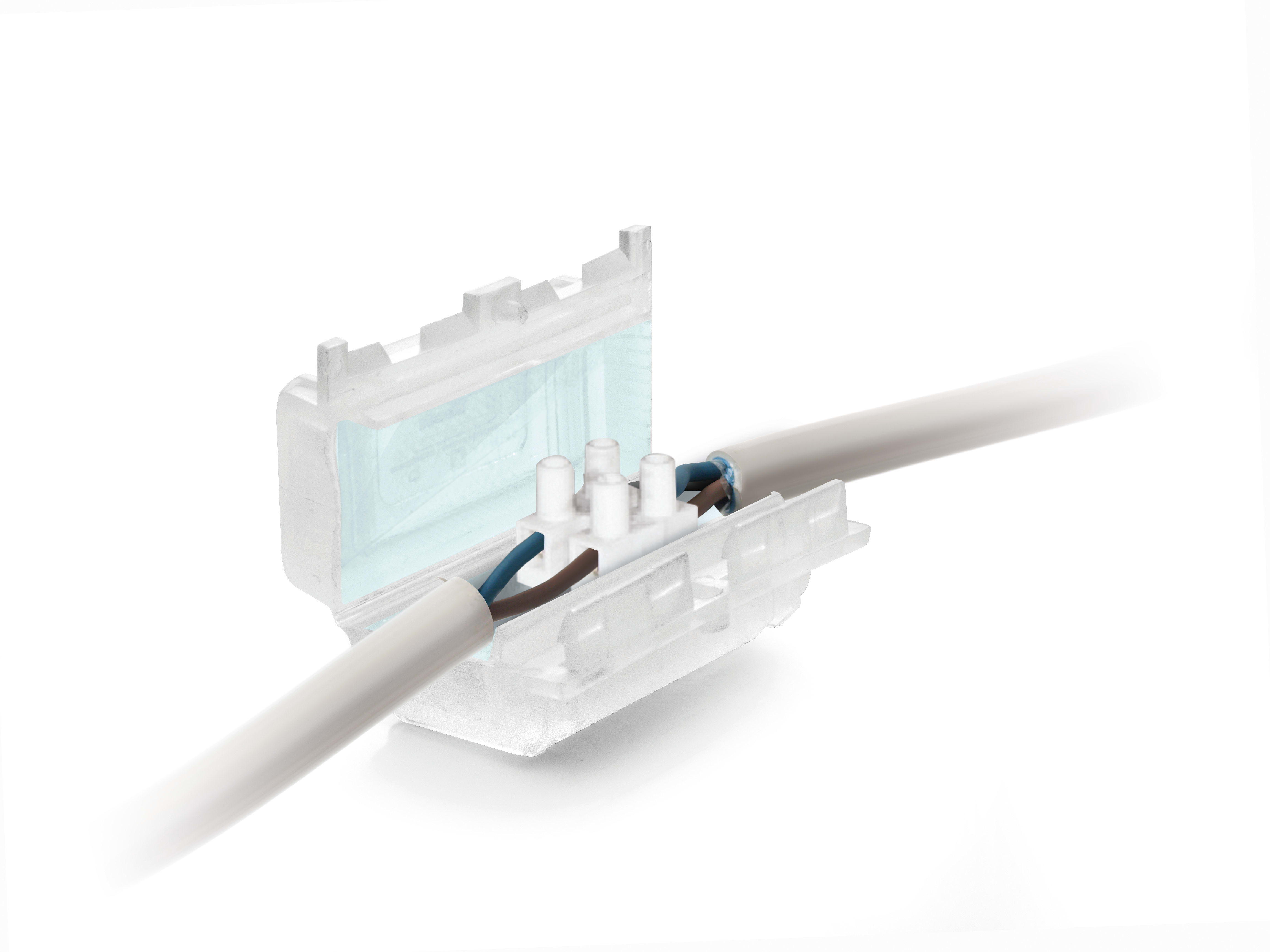 Klauke - Boite avec de gel pour connection 3 x 6mm². dim 61x41x28 mm