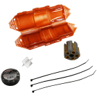 Klauke - Boite de jonction droite avec résine sans halogène dim: 180x50mm