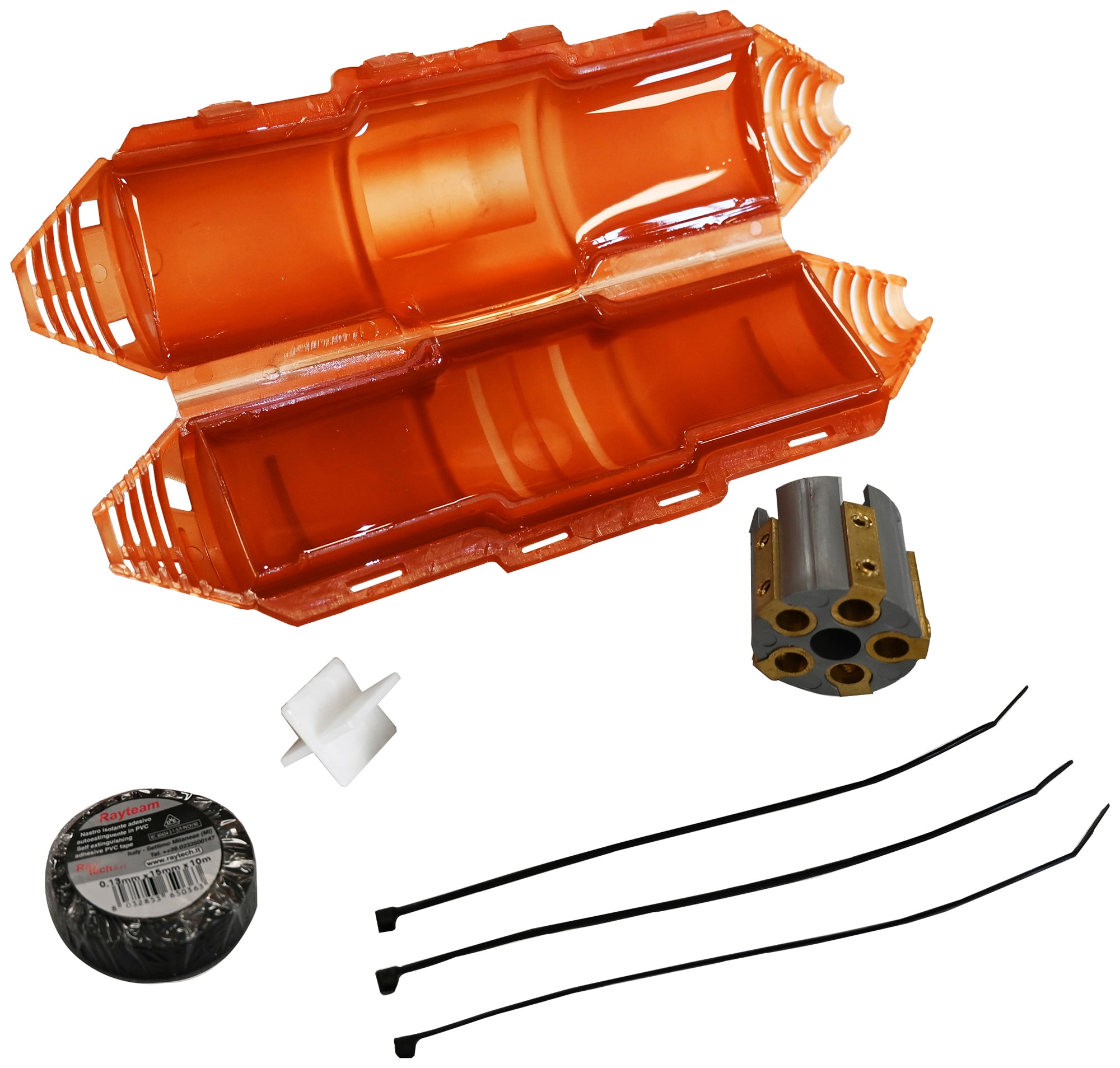 Klauke - Boite de jonction droite avec résine sans halogène: dim. 215x555mm