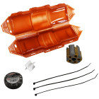 Klauke - Boite de jonction droite avec résine sans halogène: dim. 215x555mm