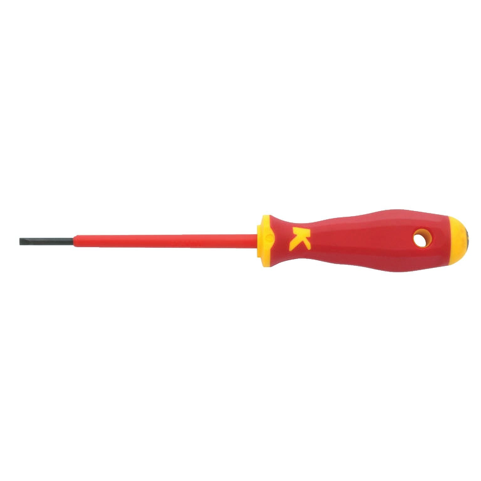 Klauke - Tournevis isolé 1000V , pour vis à fente, dim: 3,0 x 0,5mm, long. de lame 100mm