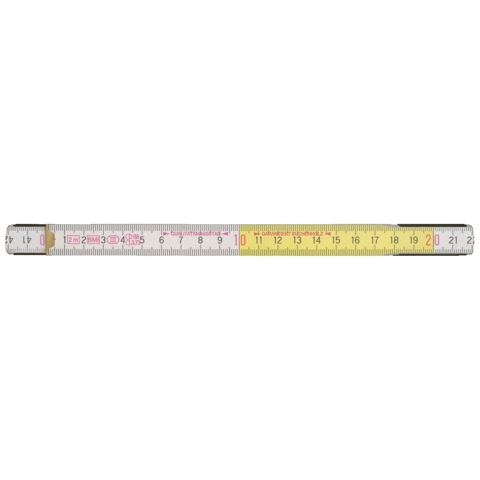 Klauke - Double mètre pliant en bois longueur 2 mètres