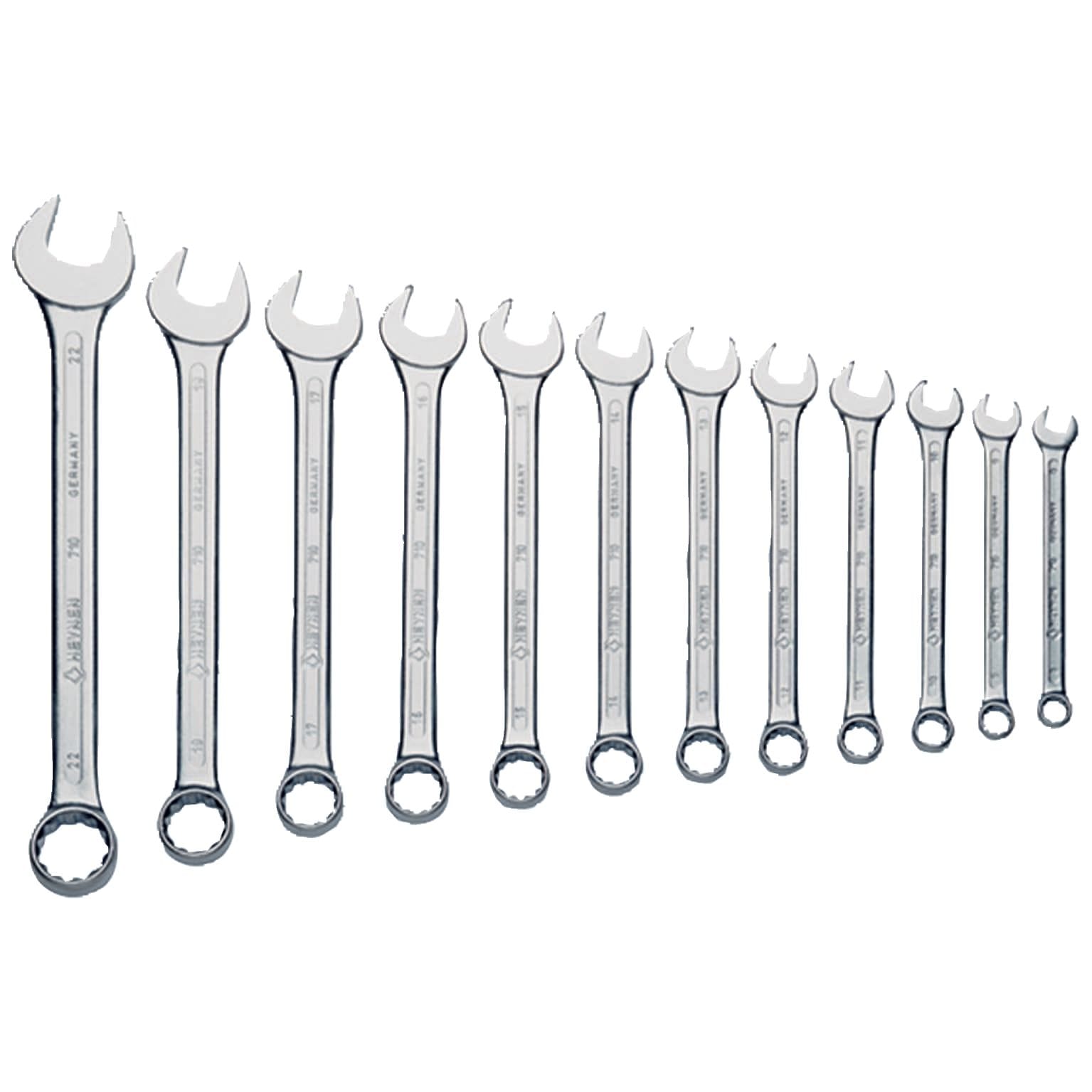 Klauke - Lot de 12 clés plates 8 à 22mm