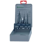 Klauke - Kit de trois forets étagés Kwik Stepper dans un coffret métal