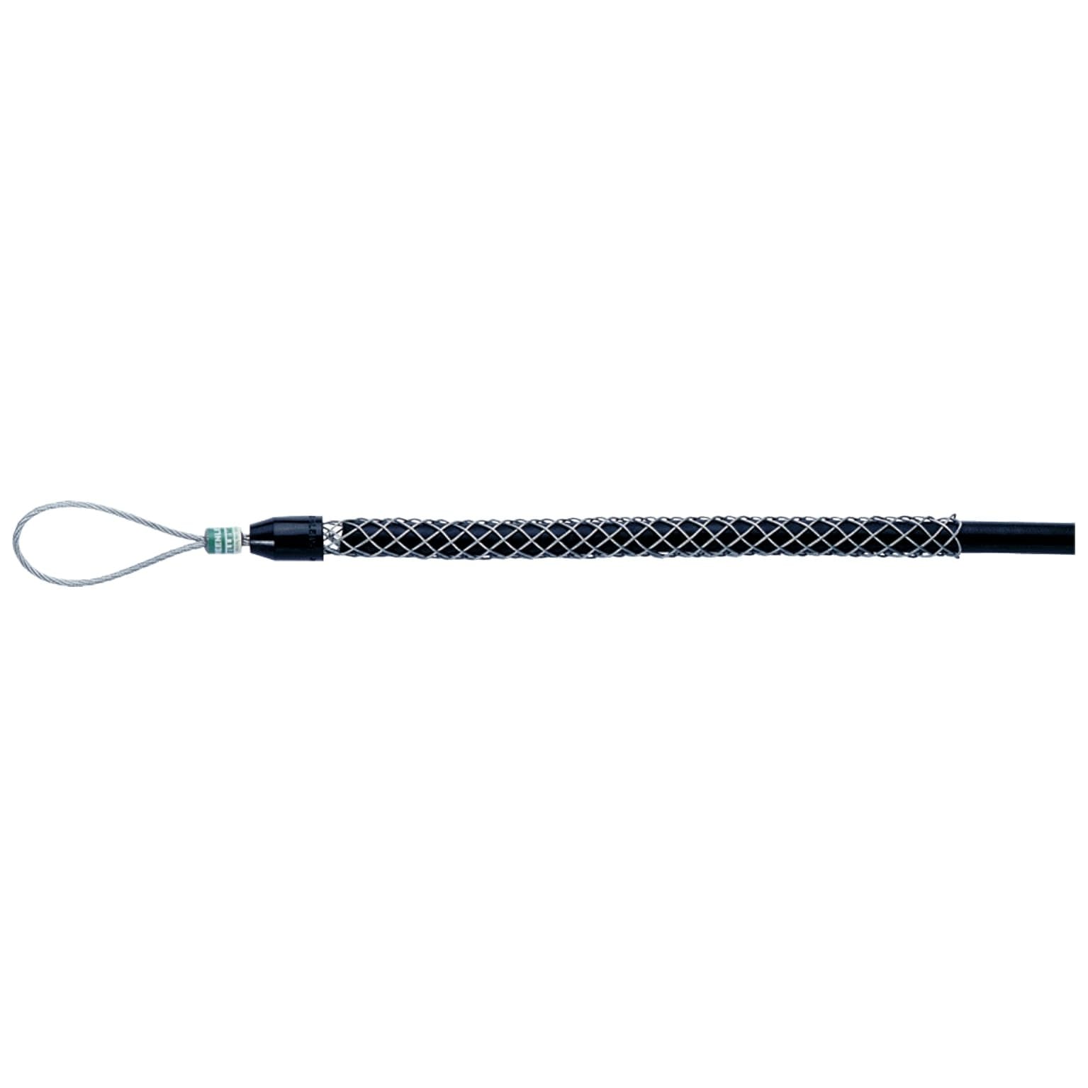 Klauke - Tire-câbles court en acier galvanisé double maille, ?illet flexible D= 13-15mm