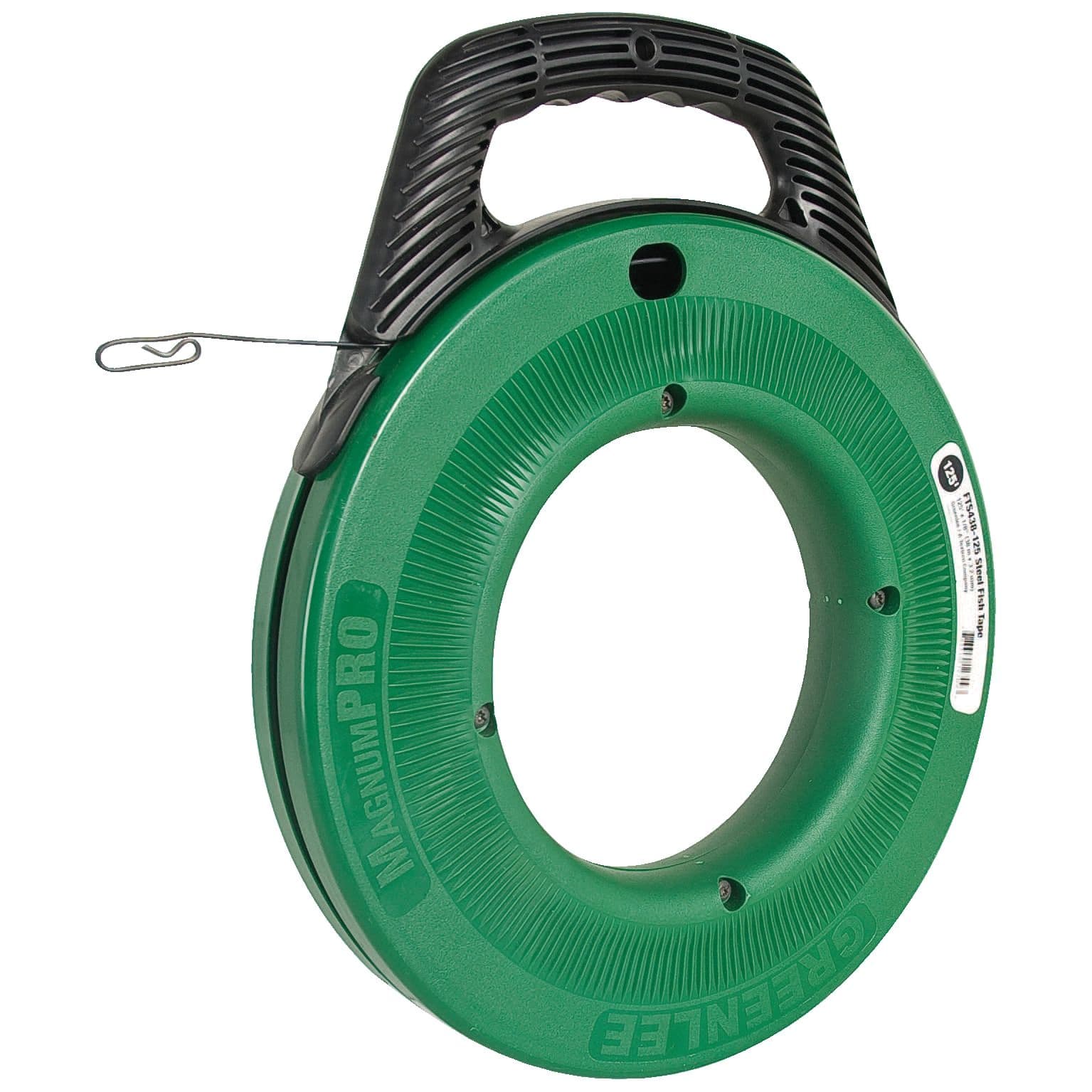 Klauke - Tire fils en acier plat dim: 3,0x1,5mm, longueur 38 mètres. livré avec carter