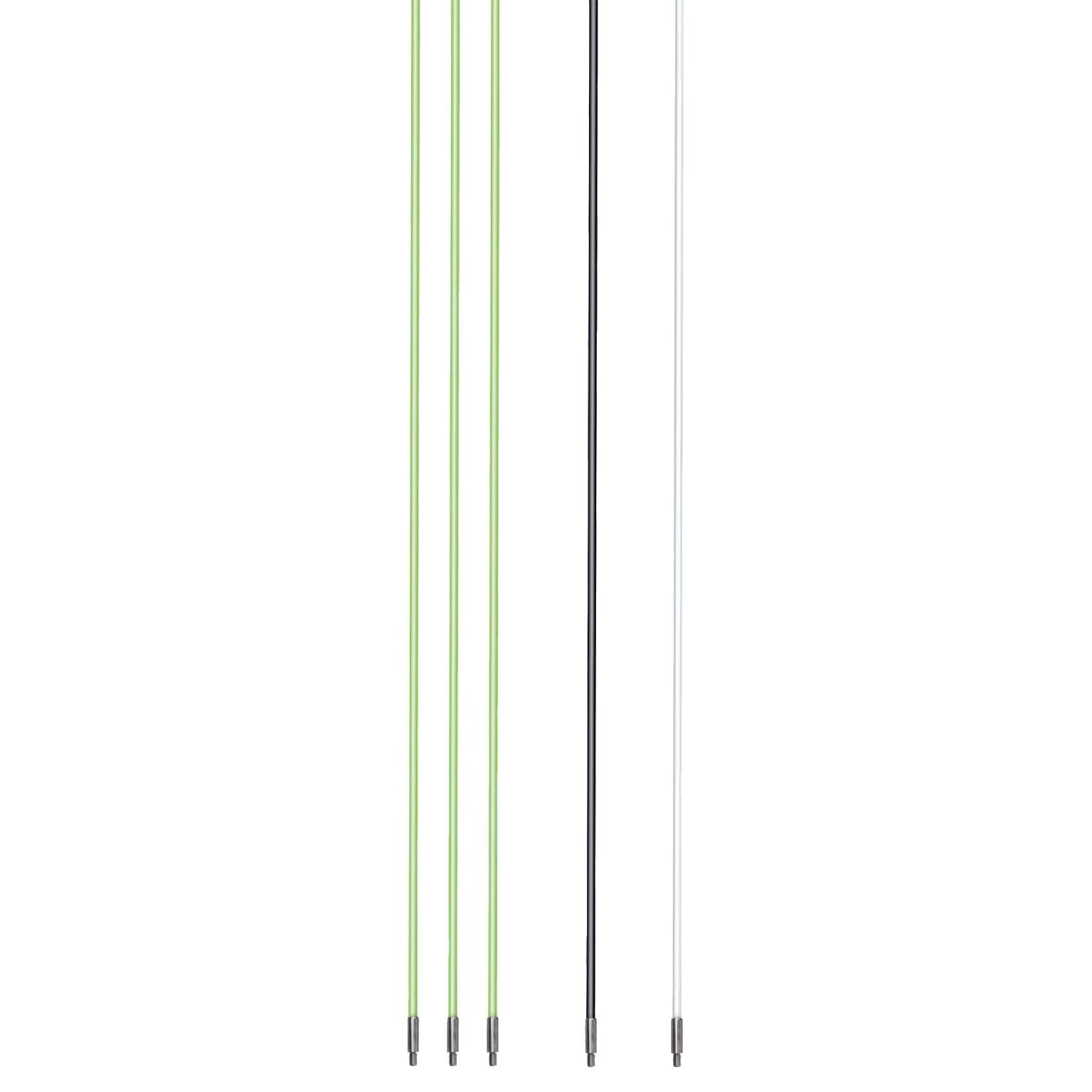 Klauke - Aiguilles de tirage composée de 5 éléments de 1m, avec 4 accessoires embouts
