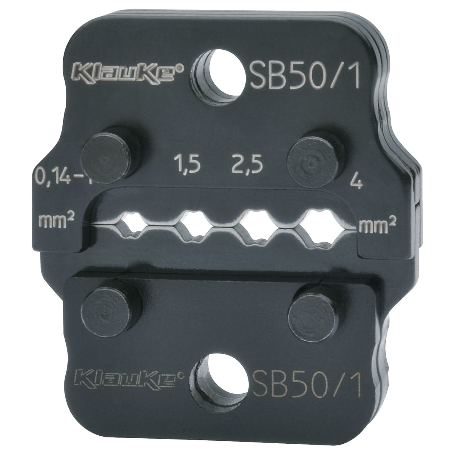 Klauke - Matrice pour broches de connecteurs de 0,1 à 4 mm²