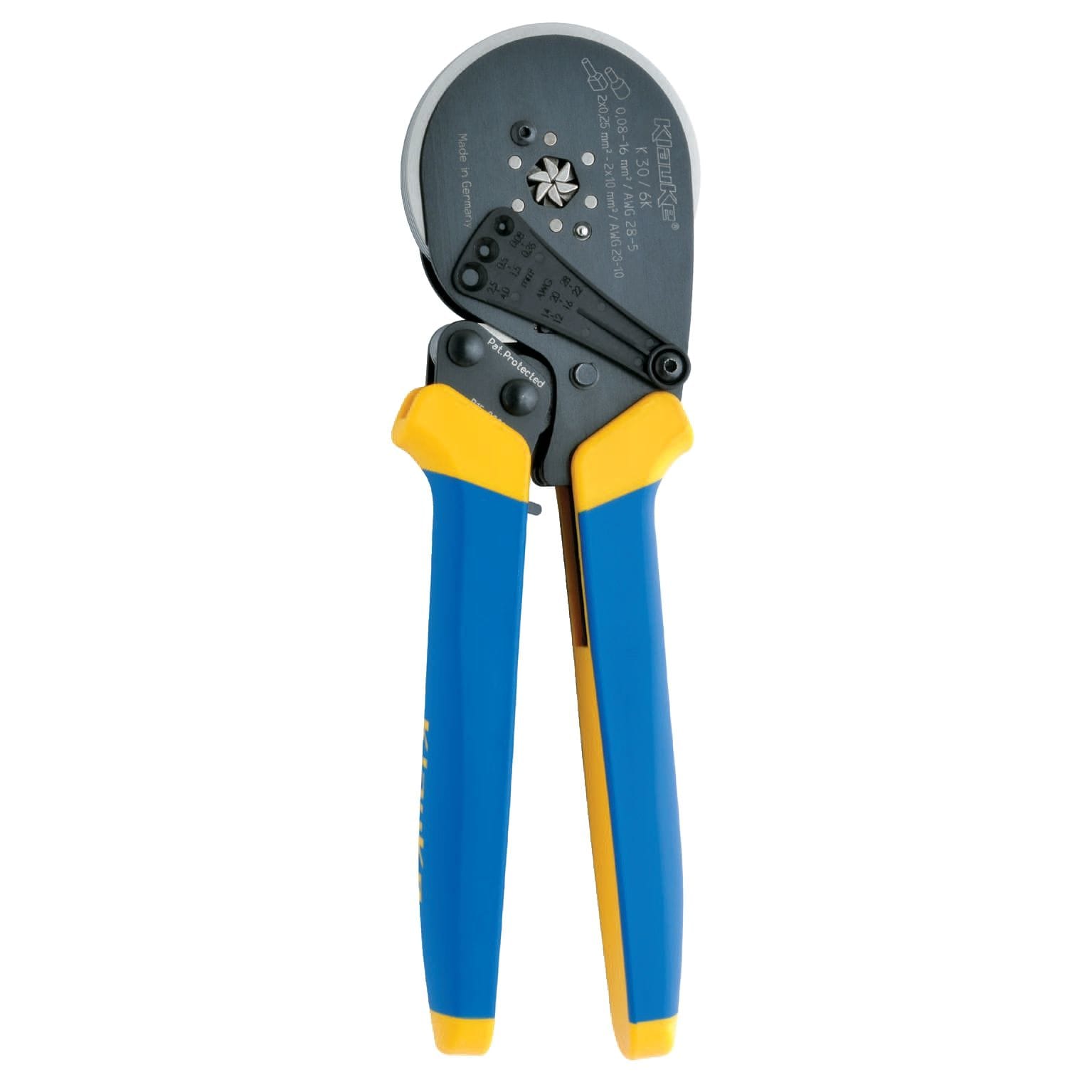 Klauke - Pince à sertir pour embouts simples 0,08 à 16mm² et doubles 2 x 0,5 à 2 x 6mm²