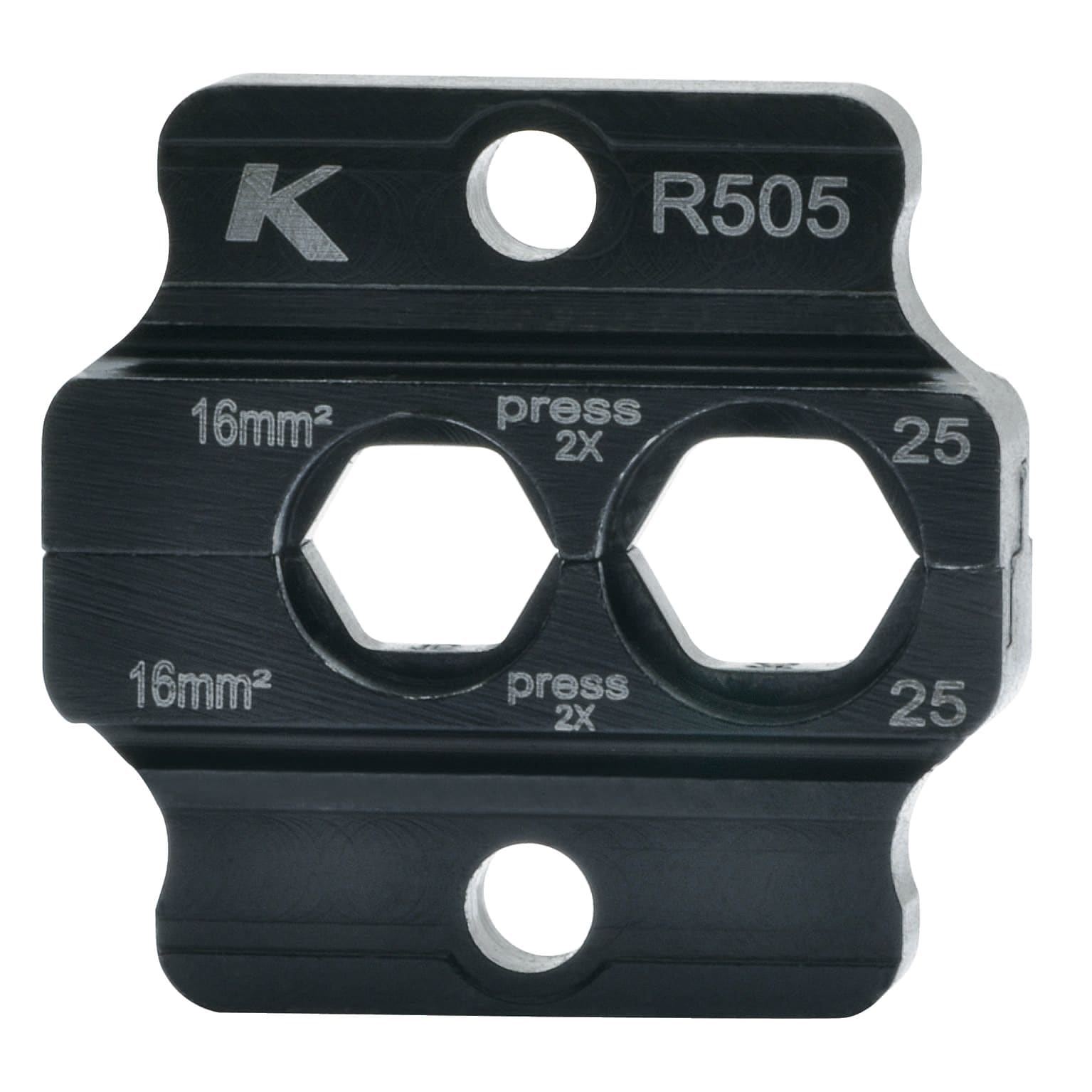 Klauke - Matrice pour cosses et manchons tubulaires cuivre  16 à 25mm²