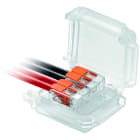 Klauke - Boitier pré-remplis de gel avec entrées tri-direct. + 2 bornes 2 pôles 4mm²