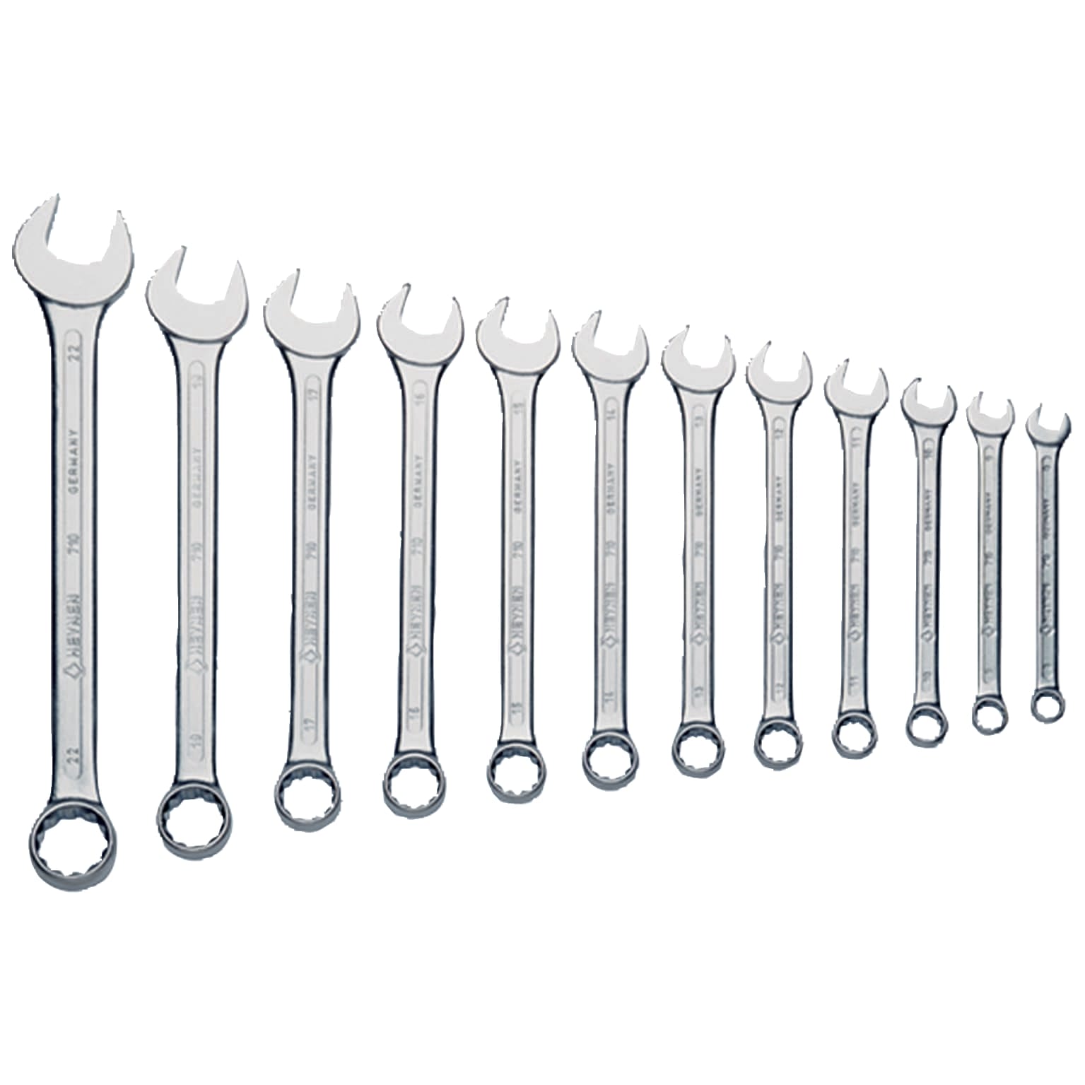 Klauke - Lot de 12 clés plates 8 à 22mm