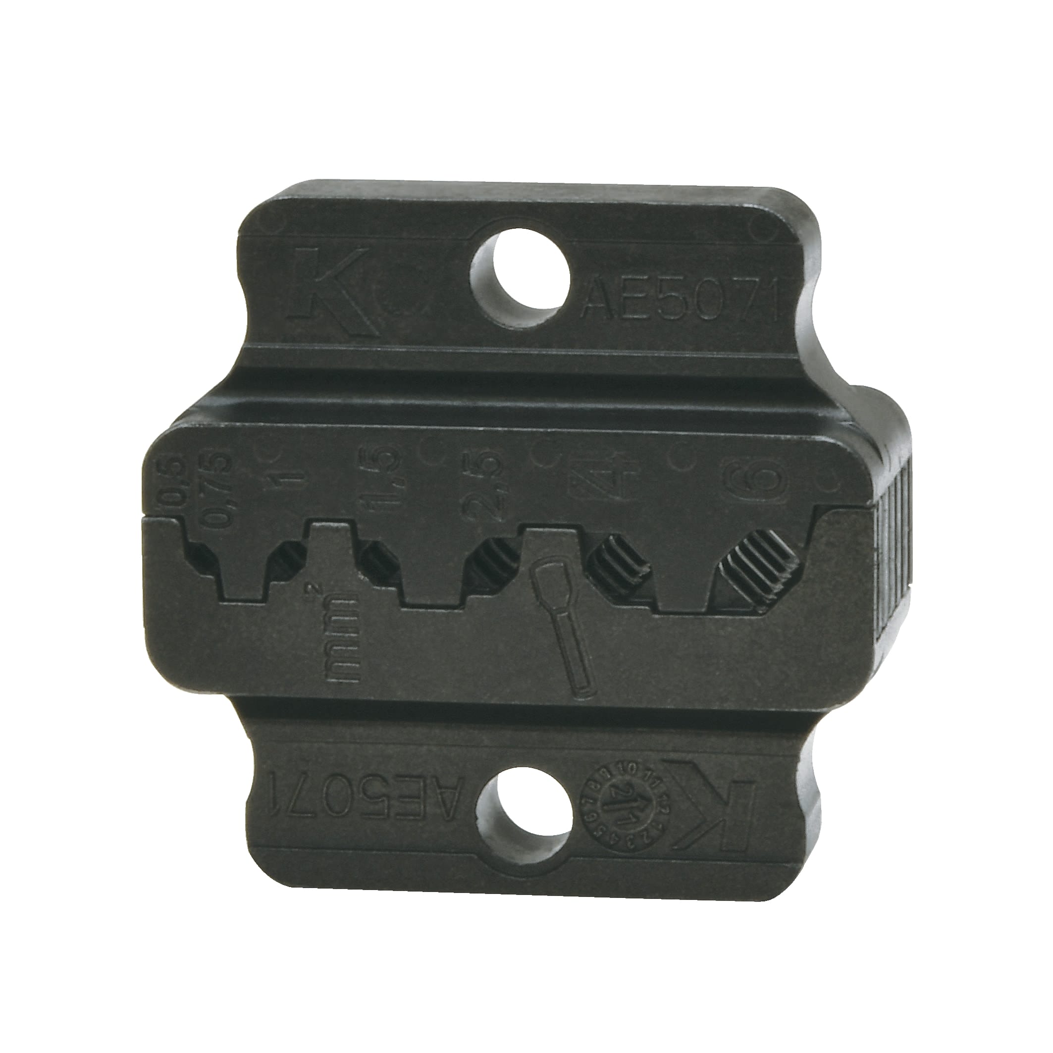 Klauke - Matrices série "K50" pour embouts de câblage de 0,5 à 6 mm²