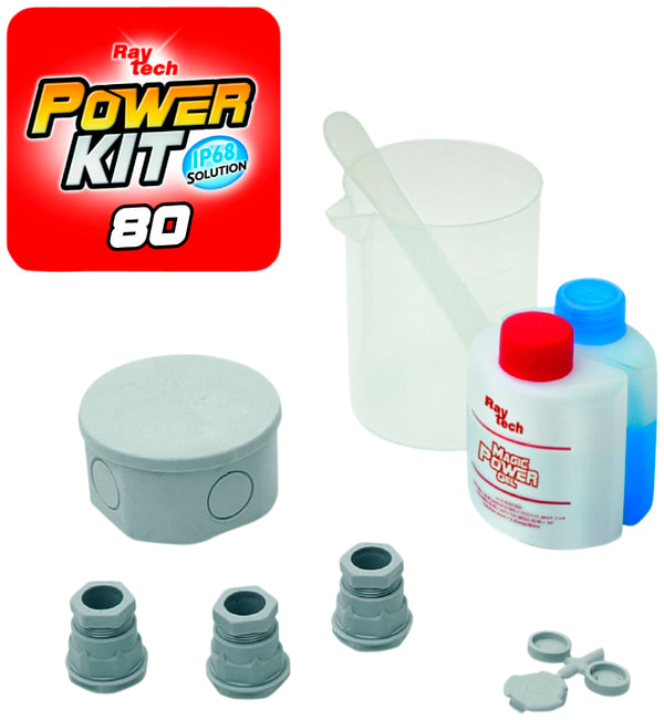 Klauke - Boite ronde diam 80mm x40 + magic power gel