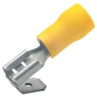 Klauke - Fiche femelle avec dérivation, pré-isolée jaune, section: 4 à 6,0mm²