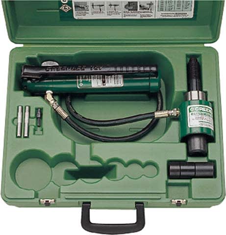 Klauke - Poinçonneuse hydraulique avec pompe manuelle, flexible et vérin