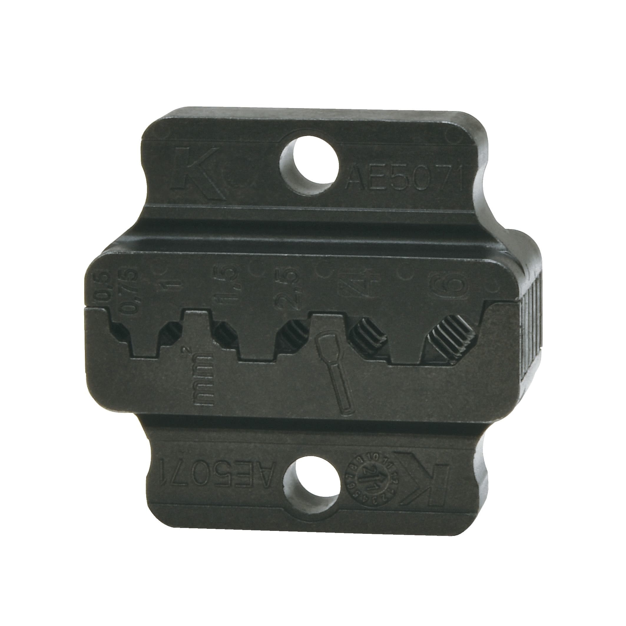Klauke - Matrices série "K50" pour embouts de câblage de 0,5 à 6 mm²