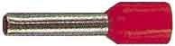 Klauke - Embout de câblage isolé rouge 1mm² - longueur 8mm -selon DIN 46228