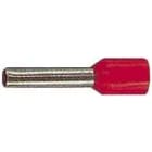 Klauke - Embout de câblage isolé rouge 1mm² - longueur 8mm -selon DIN 46228