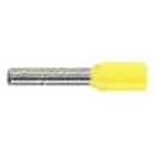 Klauke - Embout de câblage isolé jaune 0,25mm² - longueur 8mm -selon NCF 63-023