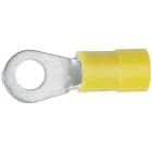 Klauke - Cosse pré-isolée jaune à plage ronde section 4 à 6mm² bornage M12