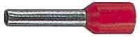 Klauke - Embout de câblage isolé rouge 1mm² - longueur 6mm -selon NCF 63-023