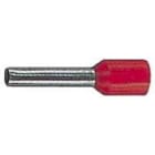 Klauke - Embout de câblage isolé rouge 1mm² - longueur 6mm -selon NCF 63-023
