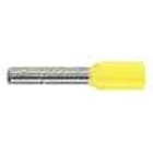 Klauke - Embout de câblage isolé jaune 0,25mm² - longueur 6mm -selon NCF 63-023