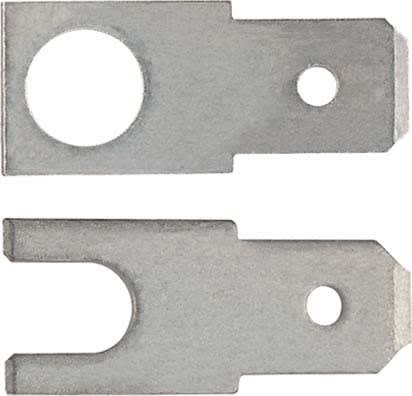 Klauke - Fiches males 6,3 x 0,8 droites