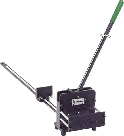 Klauke - Coupe rail DIN equipe de 2 empreintes pour realiser les decoupes de fixation