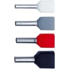 Klauke - Embout de câblage isolé rouges pour 2 fils de 10². Longueur: 14mm