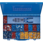 Klauke - Coffret métallique avec assortiment de cosses isolées + pince K10