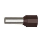 Klauke - Embout de câblage isolé brun 10mm² - longueur 12mm -selon NCF 63-023
