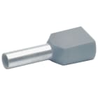Klauke - Embout de câblage isolé gris pour 2 fils de 4² . Longueur: 12mm